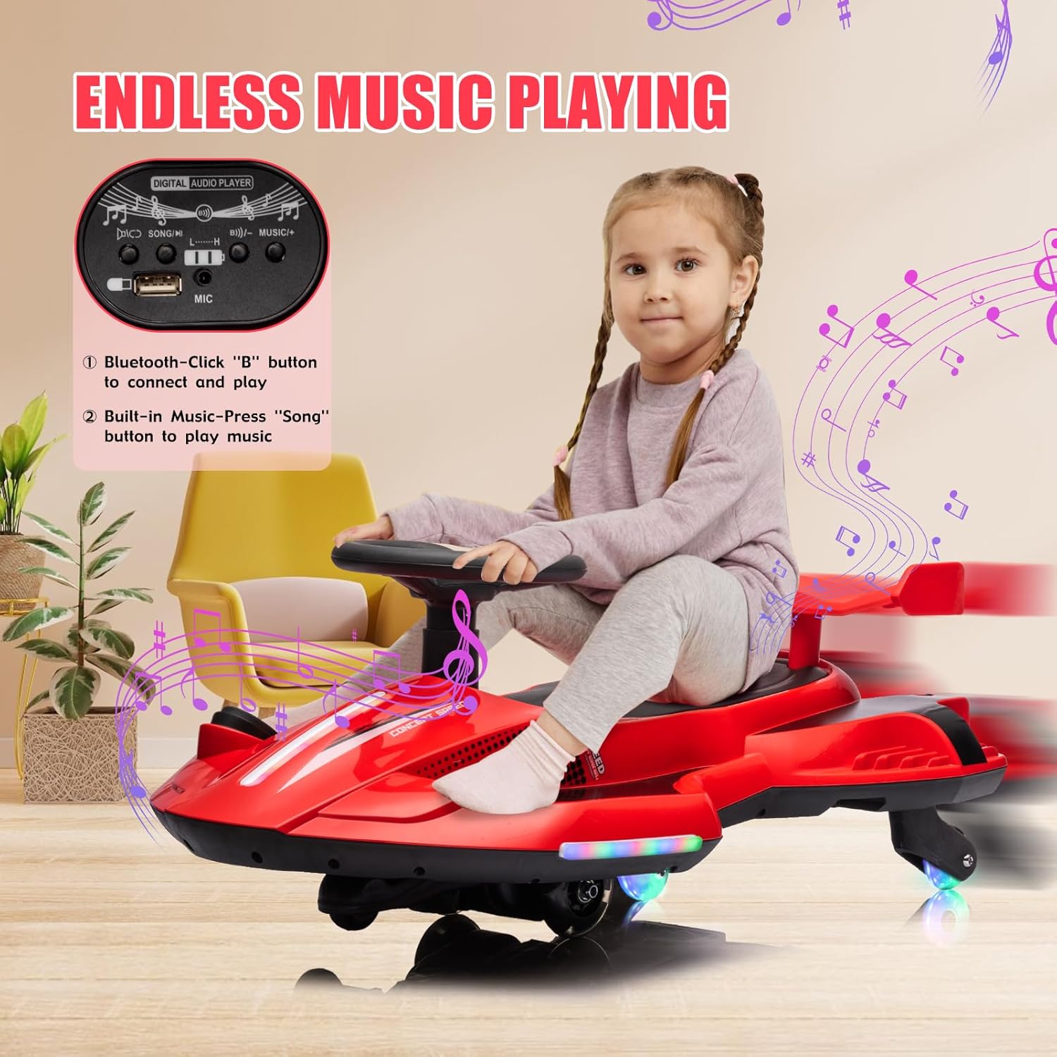 Electric wiggle Cart for kids