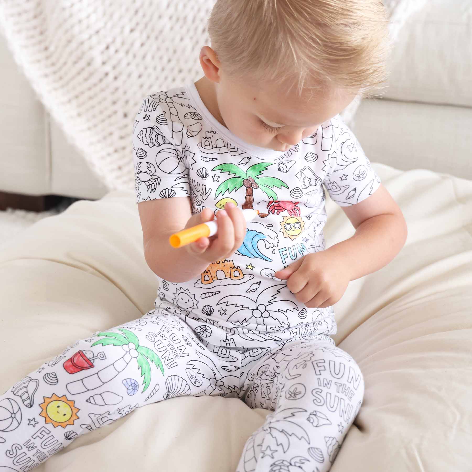 Colorable Pajamas for Kids